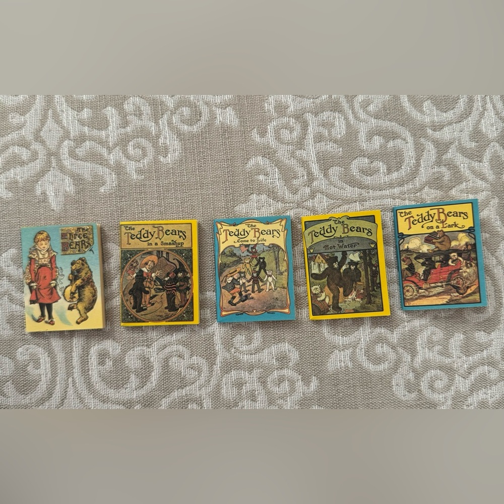 Merrimack Miniature Teddy Bear Books Set Of 5
